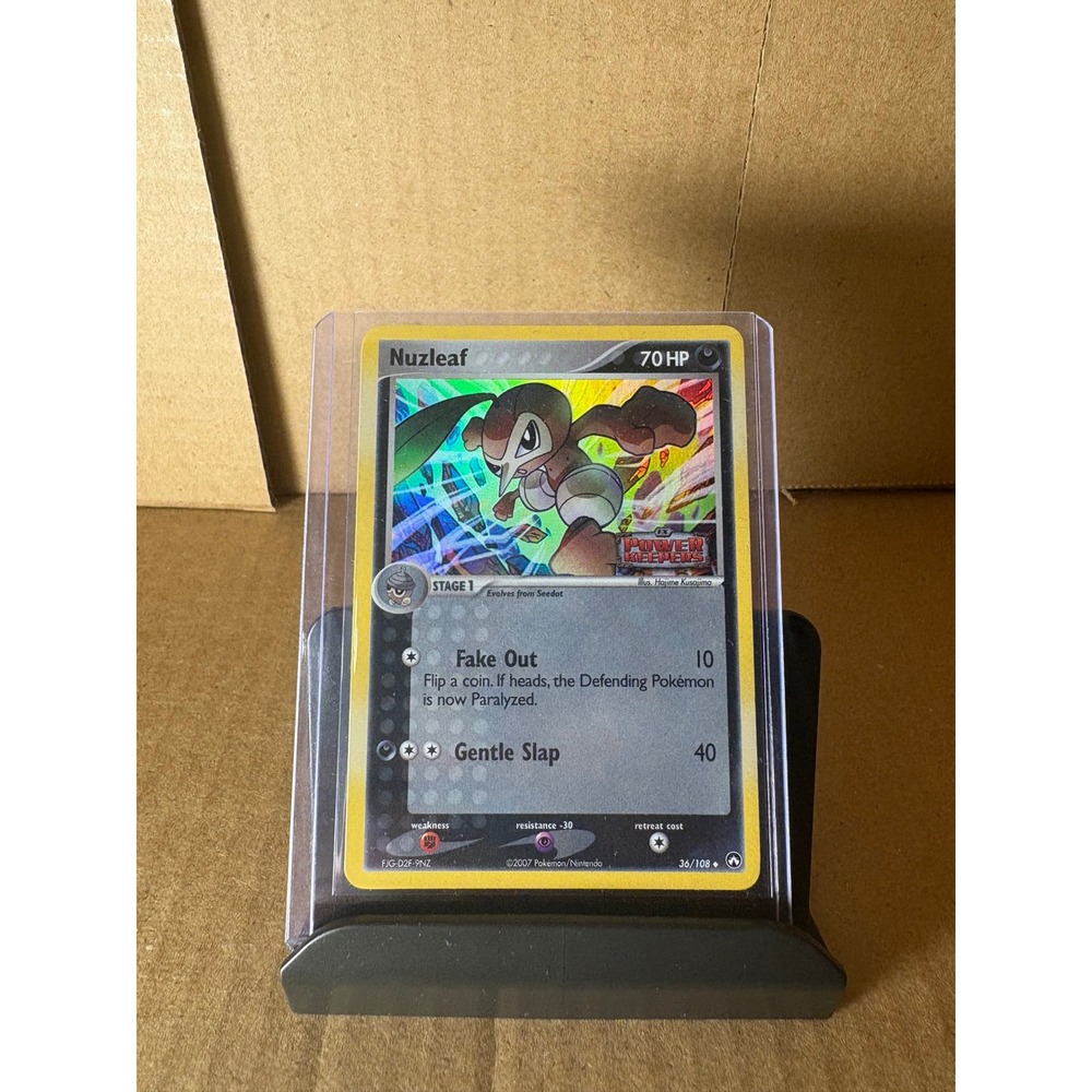 Pokemon Nuzleaf 36/108 Reverse Holo EX Power Keepers 2007 Rare TCG Card